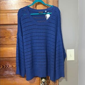 Ninety Blue Crew Neck Sweater